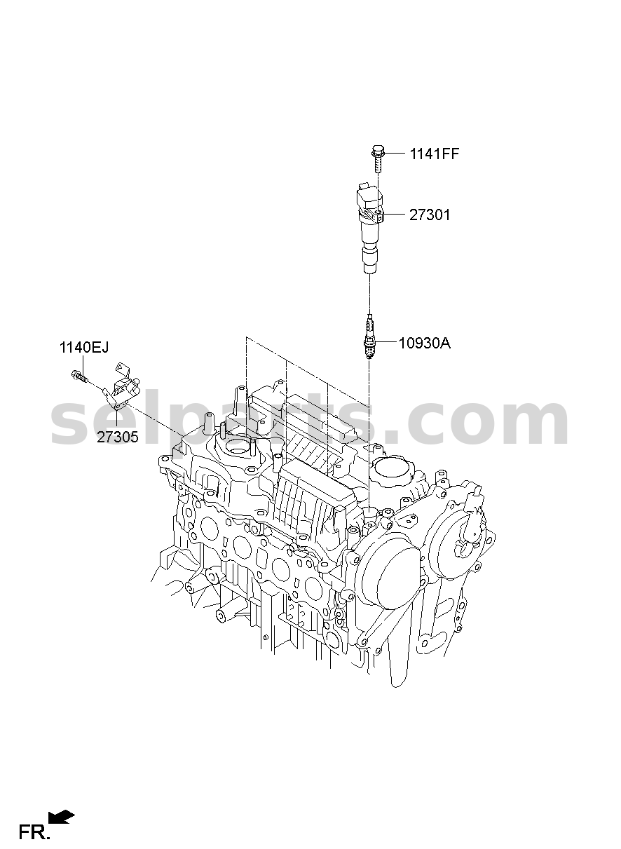 Genuine PLUG ASSY-SPARK for Hyundai Sonata #1885709085