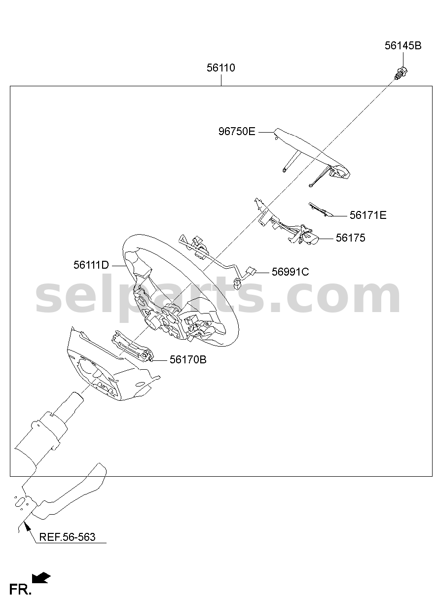 Genuine DYNAMIC DAMPER ASSY for Hyundai Sonata #56170C2800