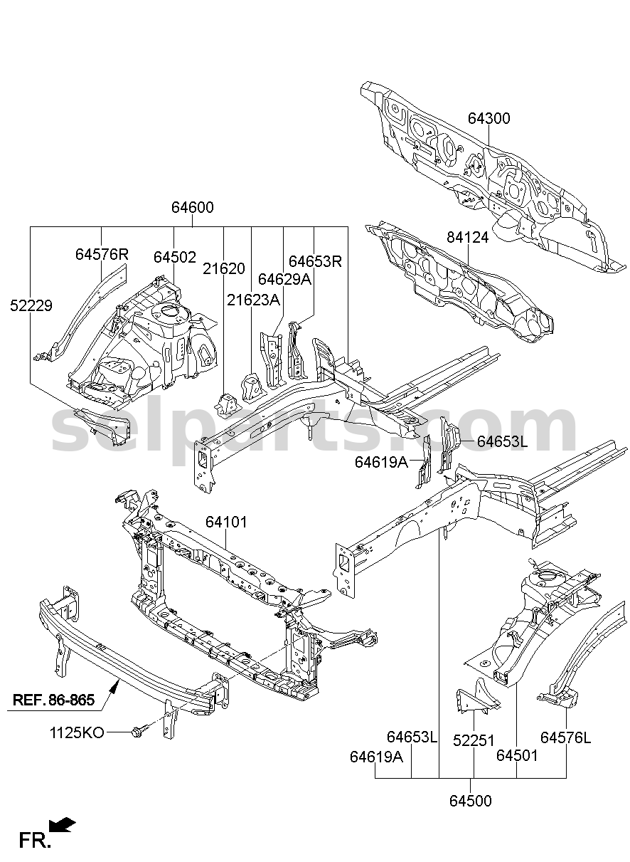 Genuine BOLT for Hyundai Sonata #64195C5000