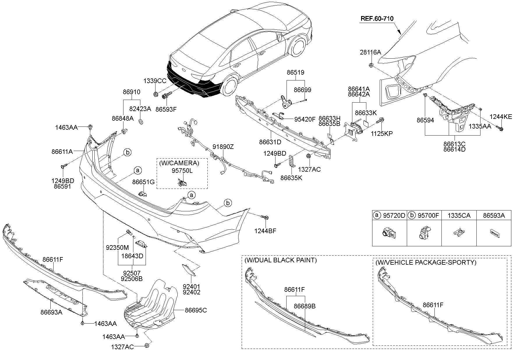 Genuine WIRING HARNESS-BWS EXT for Hyundai Sonata #91895C1120