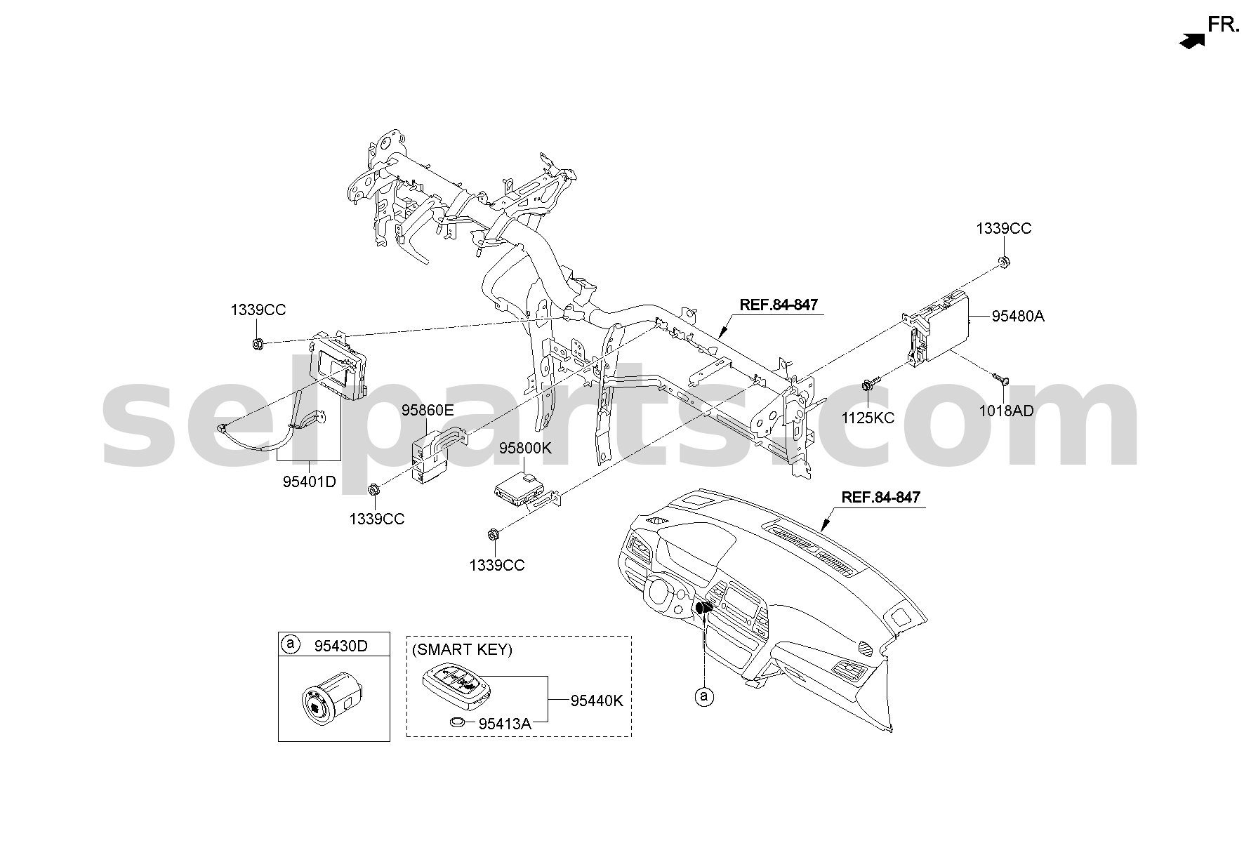 Genuine UNIT ASSY-BCM & RECEIVER for Hyundai Sonata #95400C1AF0