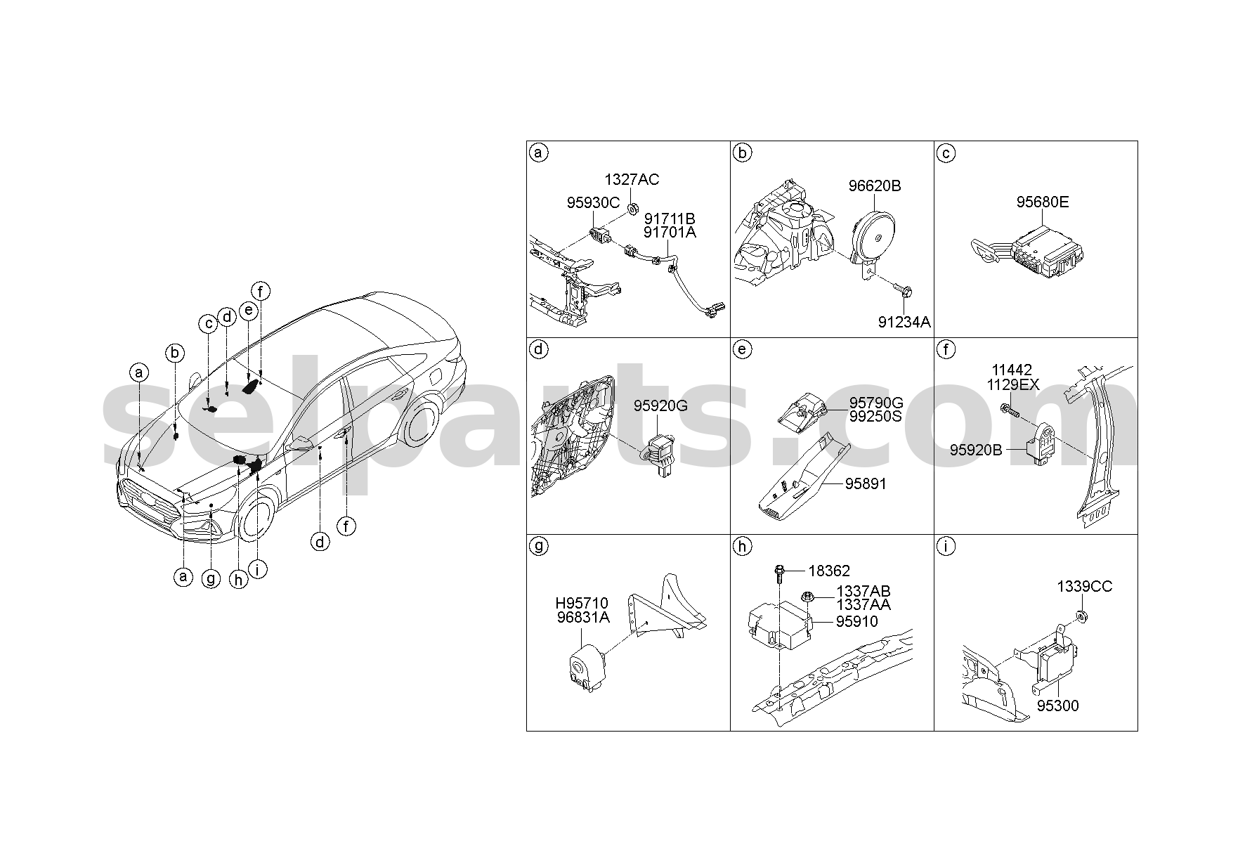 Genuine UNIT ASSY-AEBS for Hyundai Sonata #95655C1500