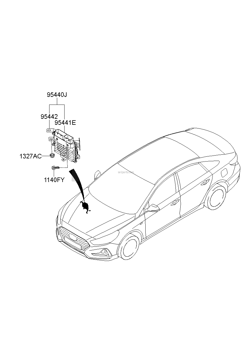Genuine T/M CONTROL UNIT for Hyundai Sonata #954402D030
