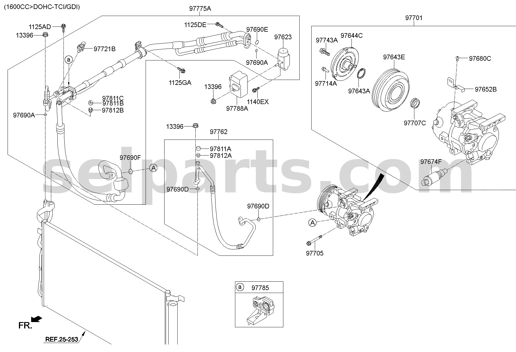 Genuine TUBE ASSY-SUCTION & LIQUID for Hyundai Sonata #97775C1600