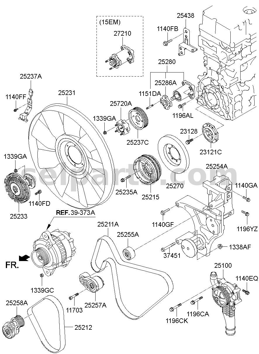 Genuine BEARING for Kia MOHAVE 16 (2016-2019) #0054027210