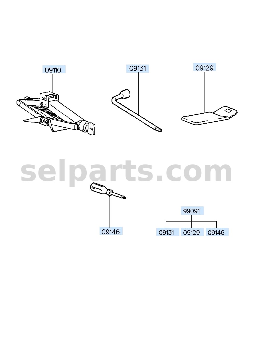 Genuine WRENCH - WHEEL NUT for Kia MOHAVE 16 (2016-2019) #091313B000