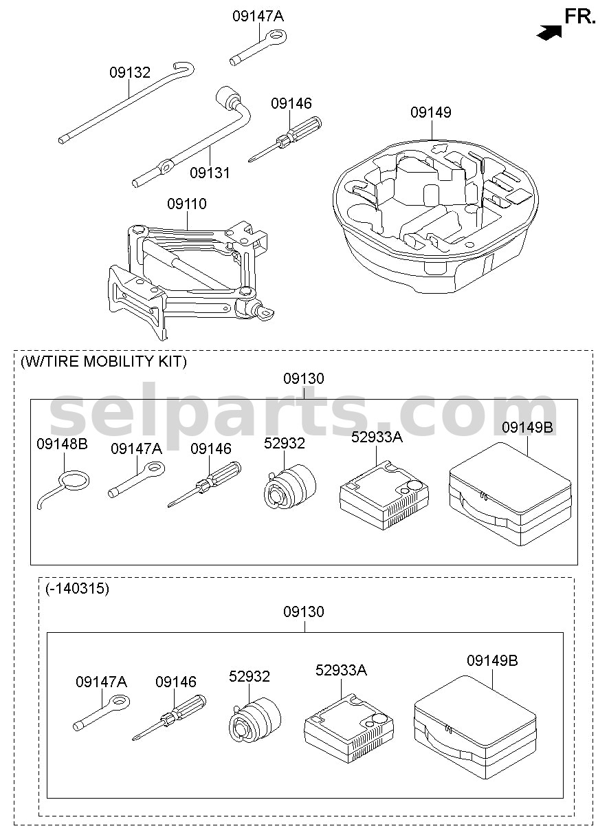 Genuine ENGINE ASSY-SUB for Kia K5 #1V9312EH00