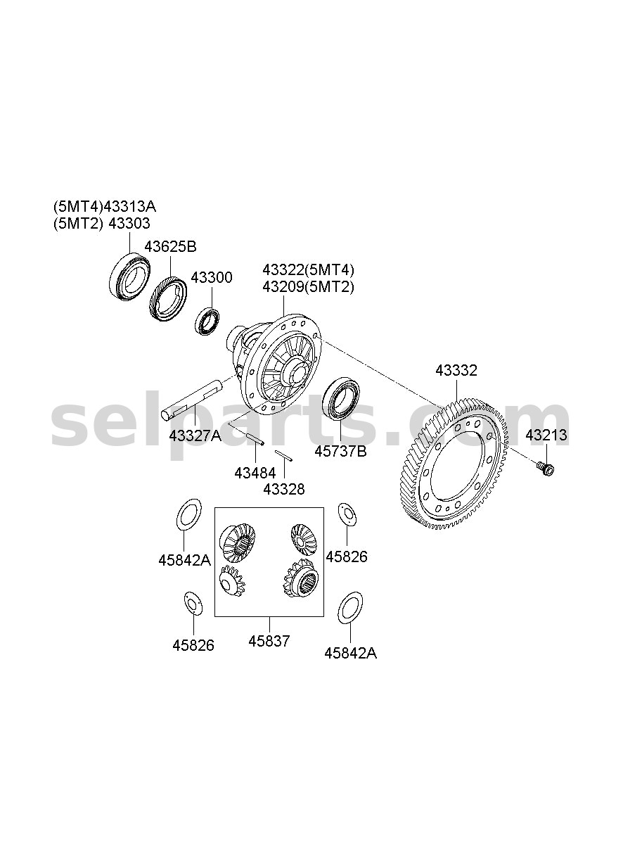 Genuine BEARING-TAPER ROLLER for Kia Sportage #0K20217290