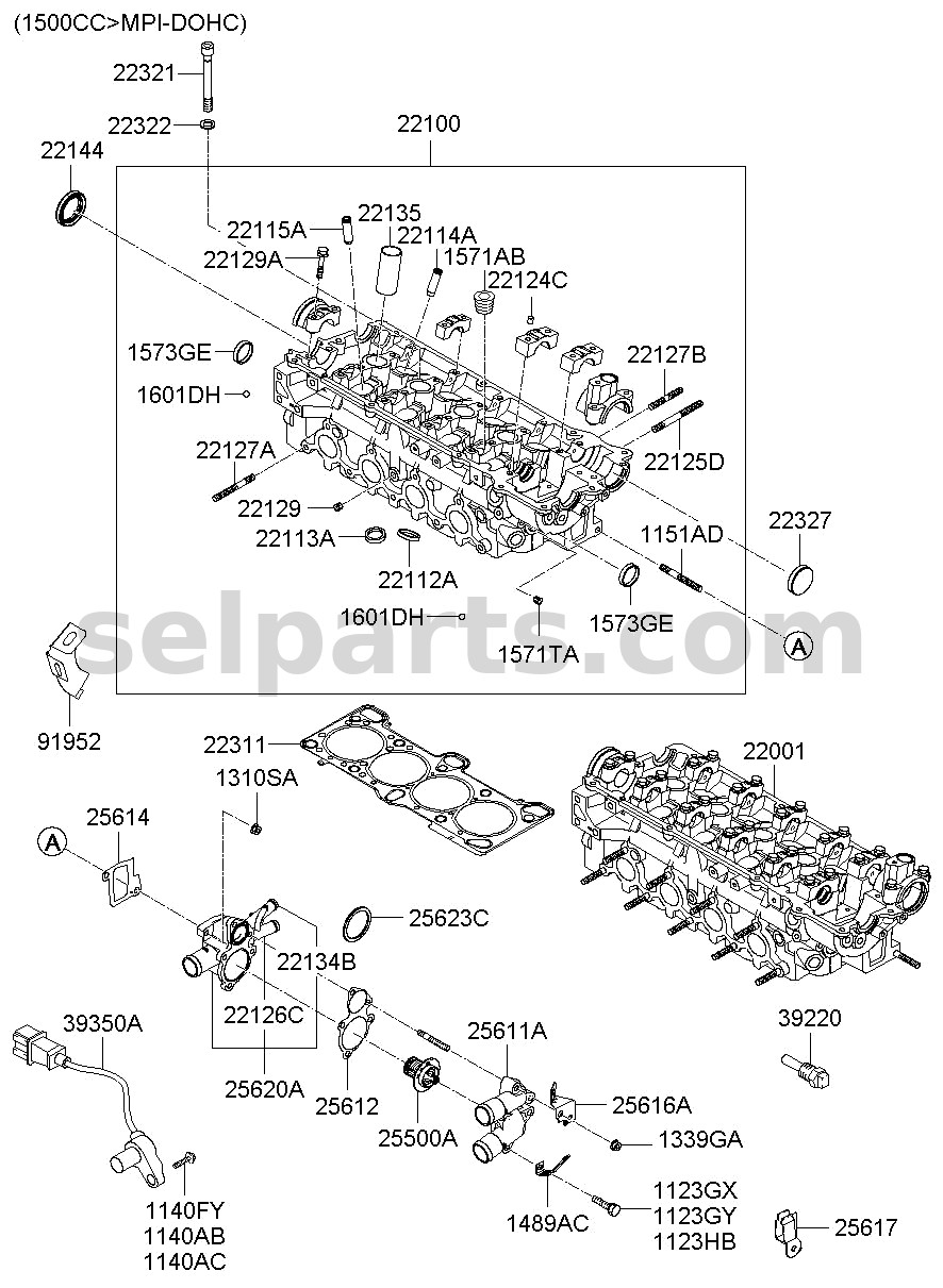 Genuine ENGINE ASSY-SHORT for Kia K5 #298G22MH00