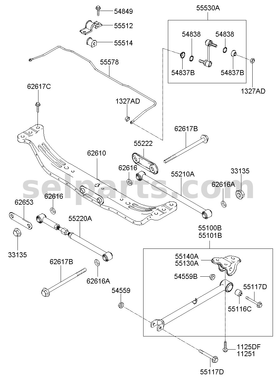 Genuine BOLT for Hyundai Santa Fe #1125106201