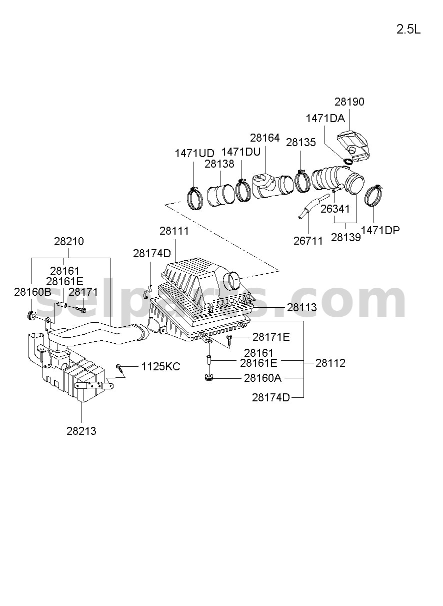Genuine BOLT(W/WASHER) for Hyundai Sonata #1125406203