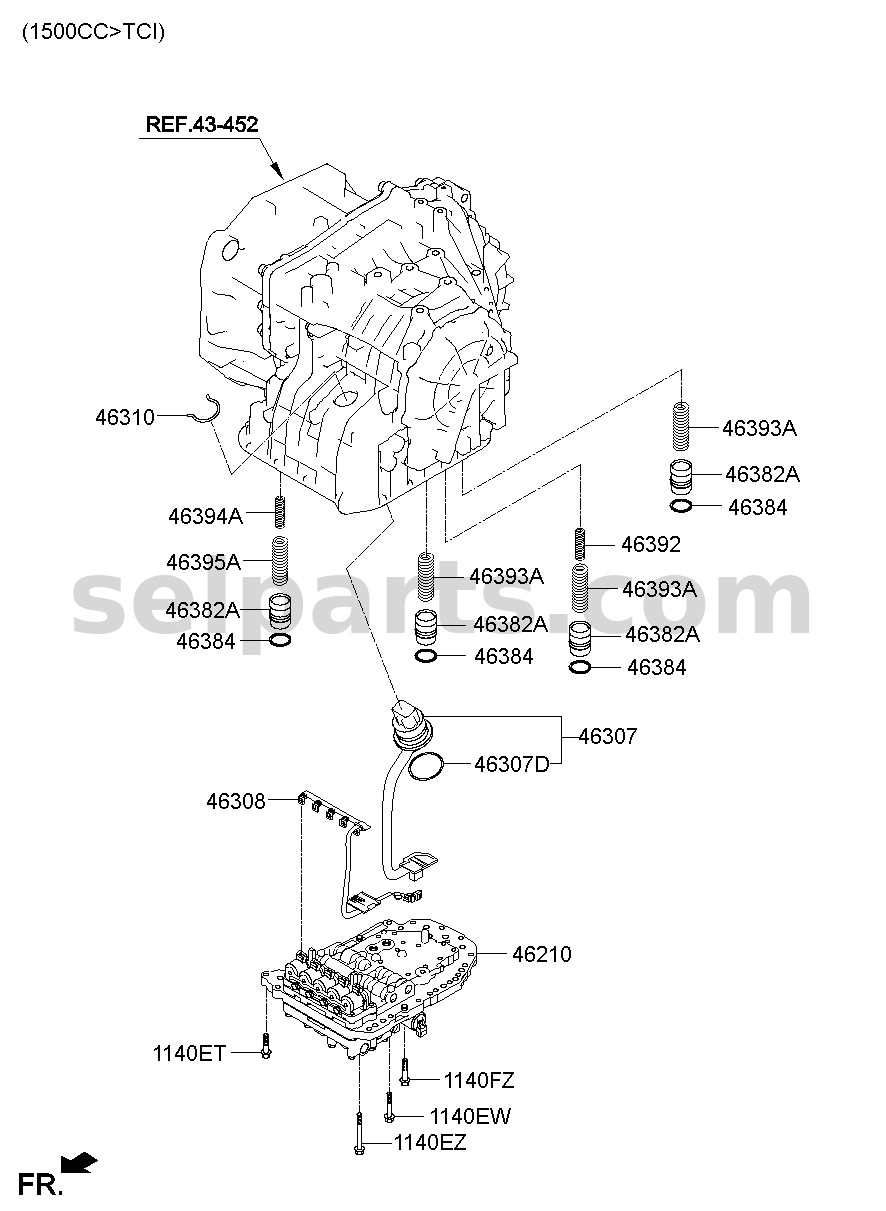 Genuine CONVERTER ASSY-CATALYTIC for Kia K5 #289B02A065