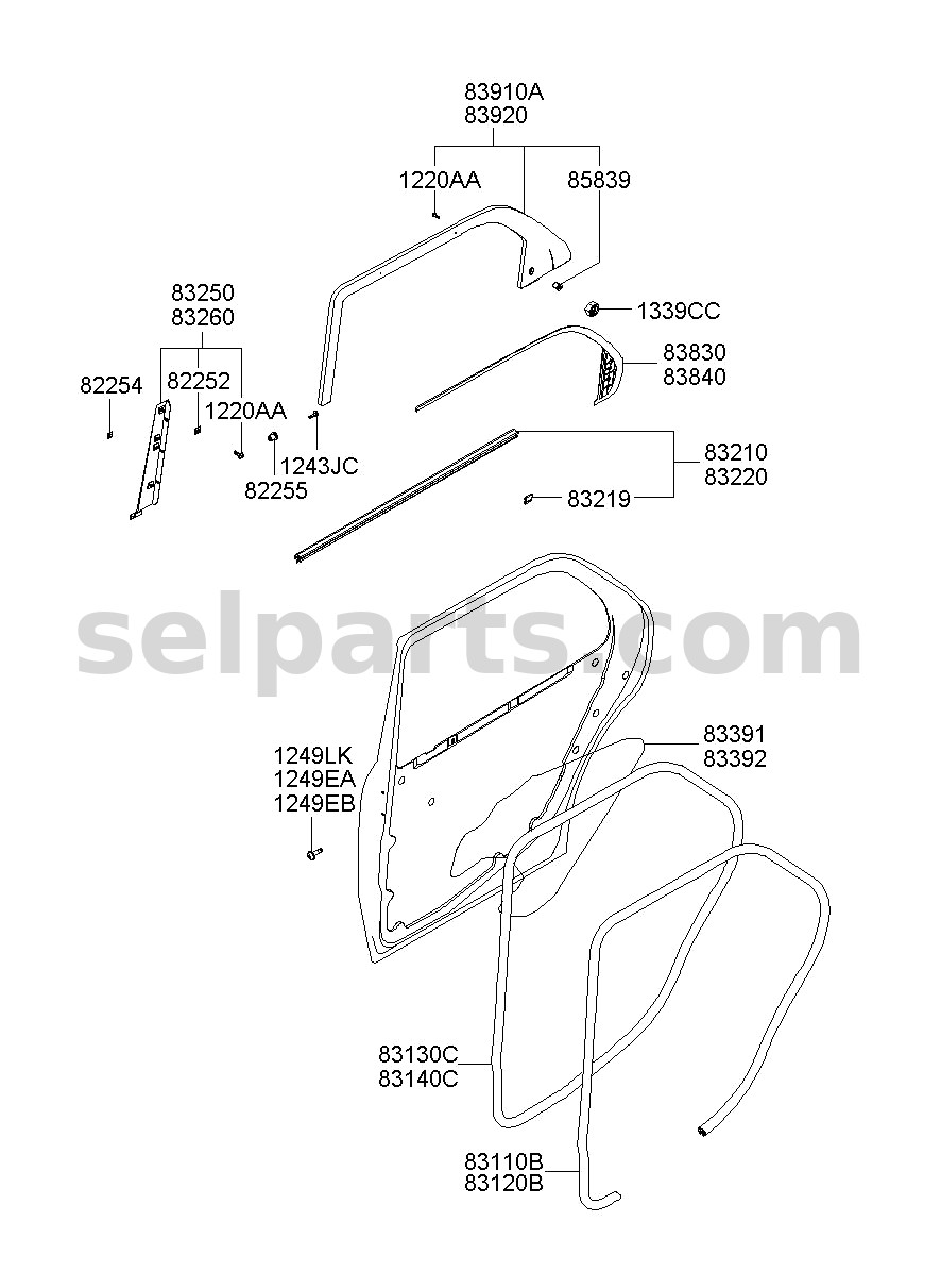 Genuine SEAT ASSY-FRONT,RH for Kia K5 #88002L2050JS3