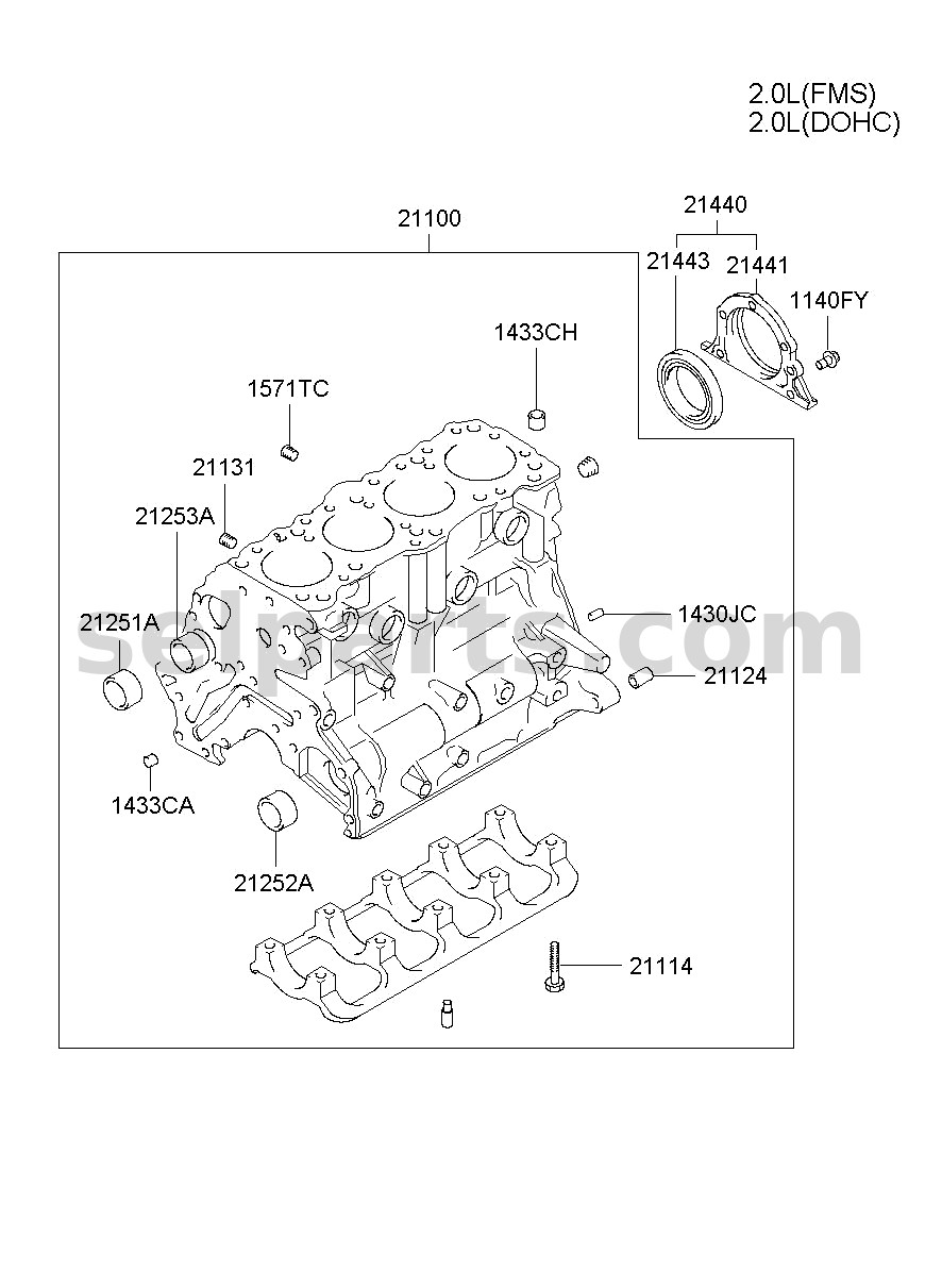 Genuine CRANKSHAFT for Kia K5 #699G62MH00