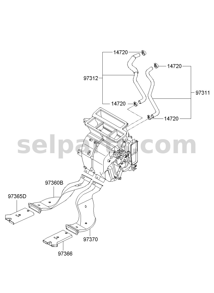 Genuine PANEL ASSY-PILLAR OUTER,RH for Kia K5 #71120L2A00