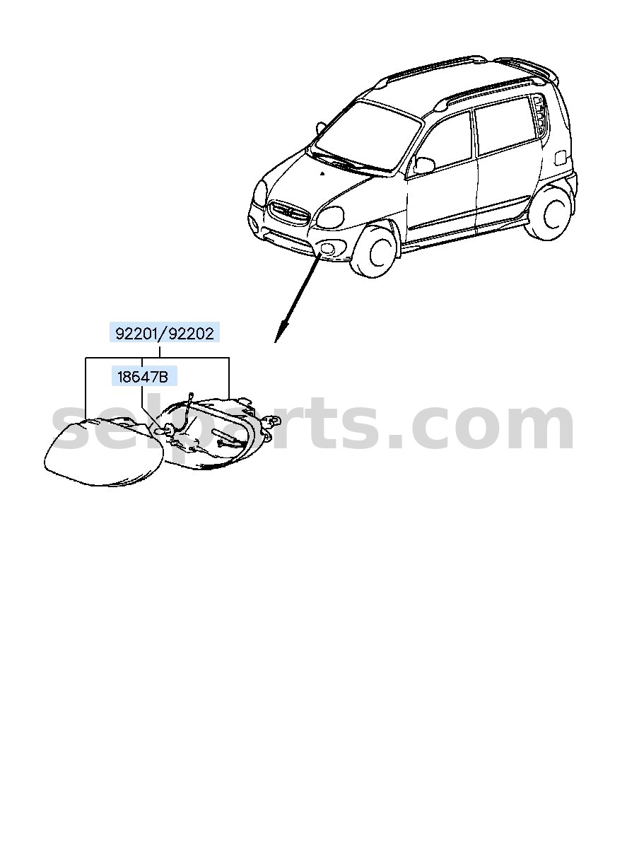 Genuine BULB - HALOGEN for Kia MOHAVE 16 (2016-2019) #1864755009L