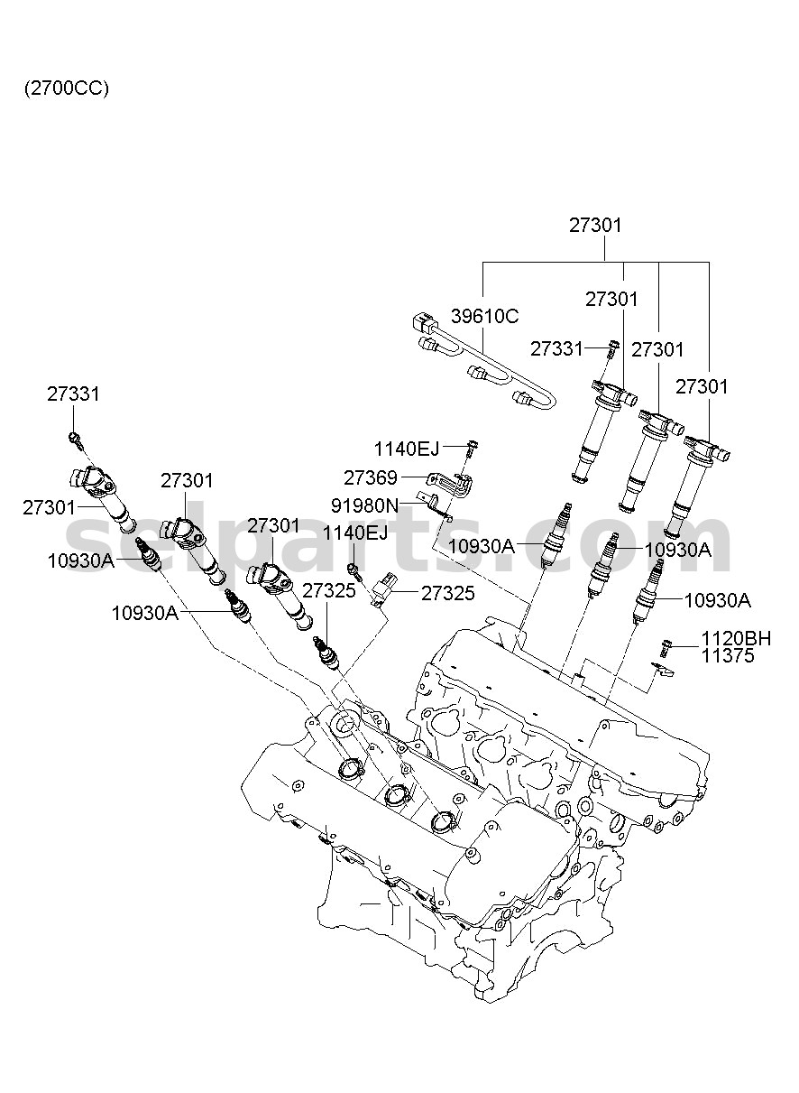 Genuine PLUG ASSY-SPARK for Hyundai Grand Starex #1884208061
