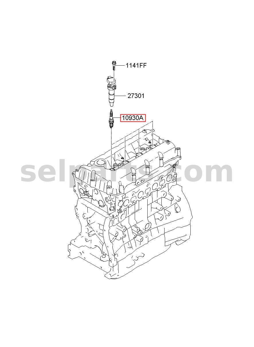 Genuine BLOCK ASSY-CYLINDER for Kia K5 #337P32BH00