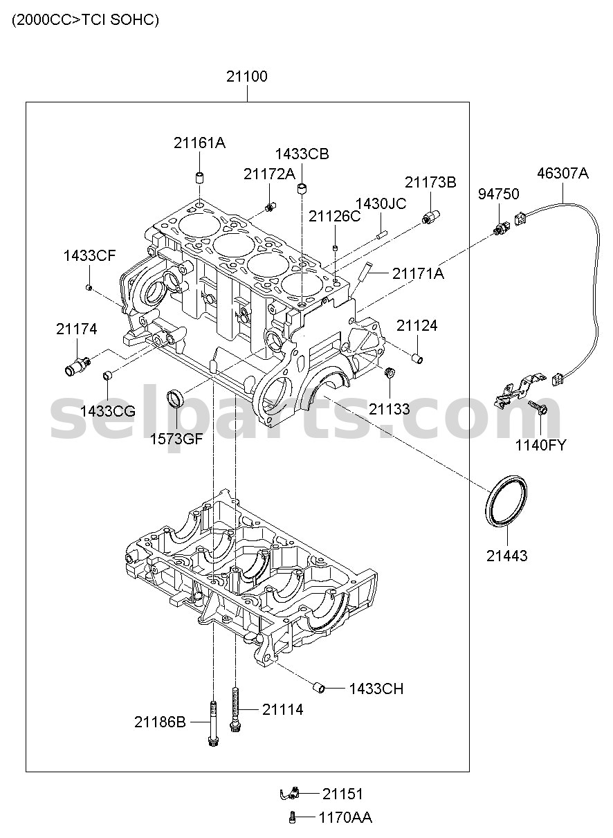 Genuine WIRING ASSY-FLOOR for Kia K5 #91500L2180