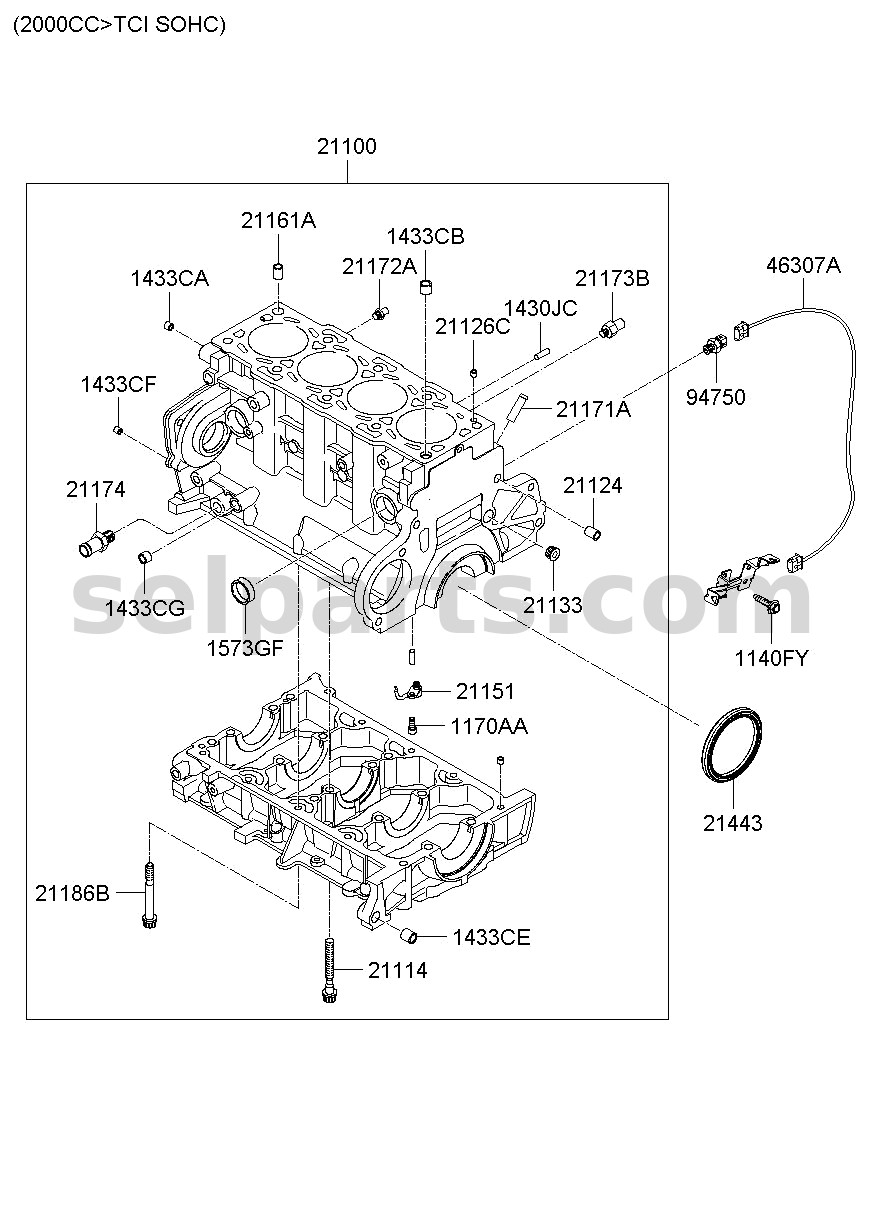 Genuine NIPPLE-TURBO OIL COOLER for Kia Sportage #211732F000