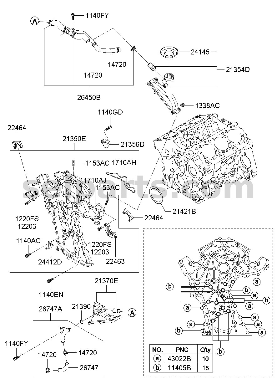 Genuine SEAL for Kia MOHAVE 16 (2016-2019) #213533A000