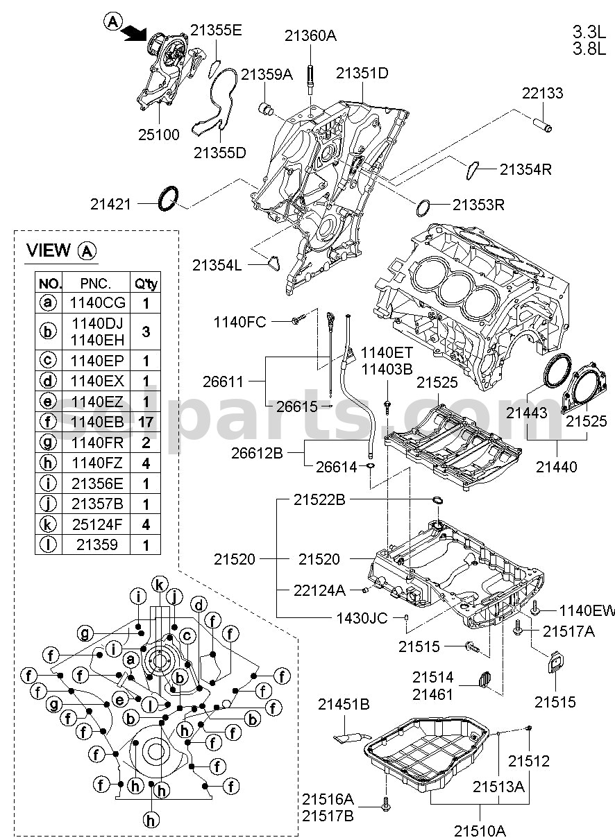 Genuine LAMP ASSY-HEAD,RH for Kia K5 #92102L2000