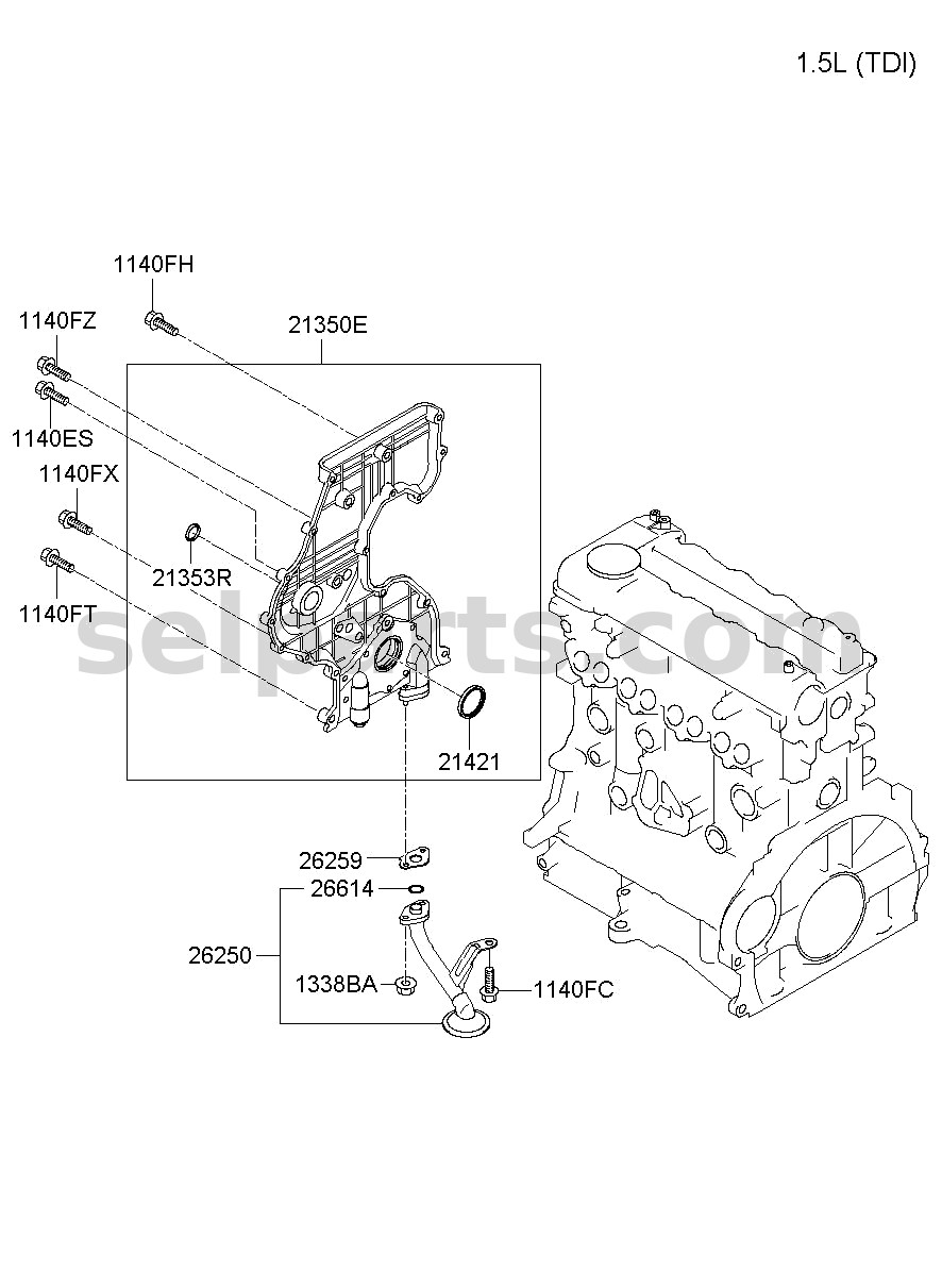 Genuine SHORT GEAR ASSY for Kia K5 #57770D4810