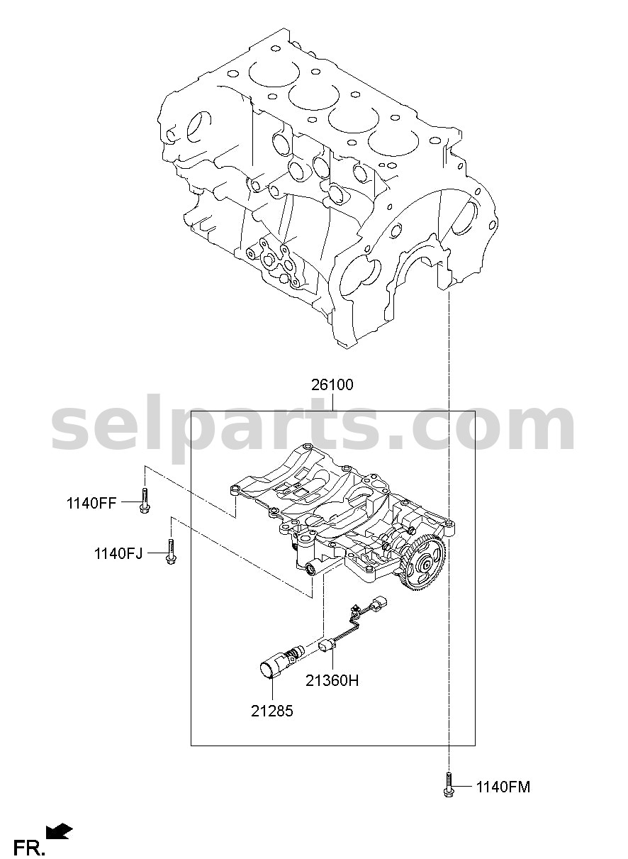 Genuine VALVE-SOLENOID for Kia Sportage #213702F600