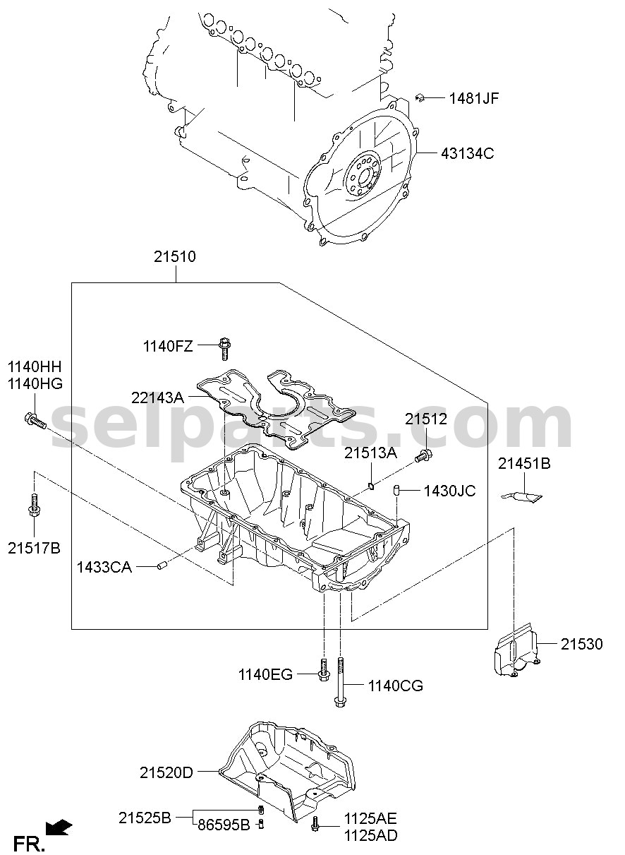 Genuine WIRING ASSY-FRT for Kia K5 #91200L2320