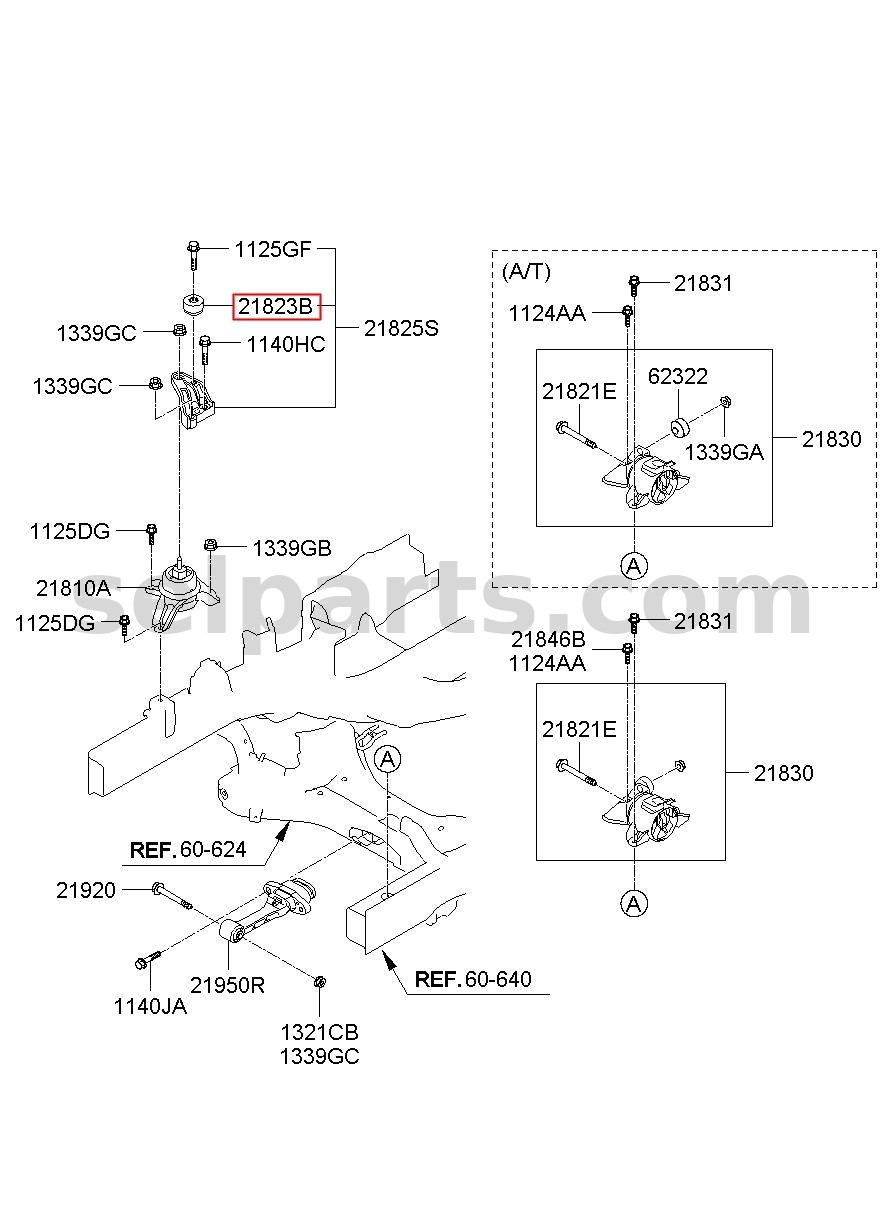 Genuine DAMPER for Kia Sportage #218234T000