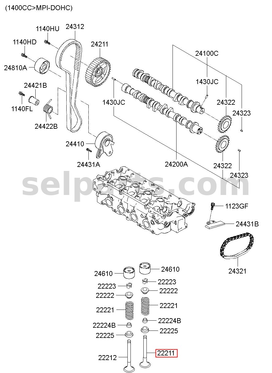 Genuine WIRING ASSY-FRT for Kia K5 #91200L2030