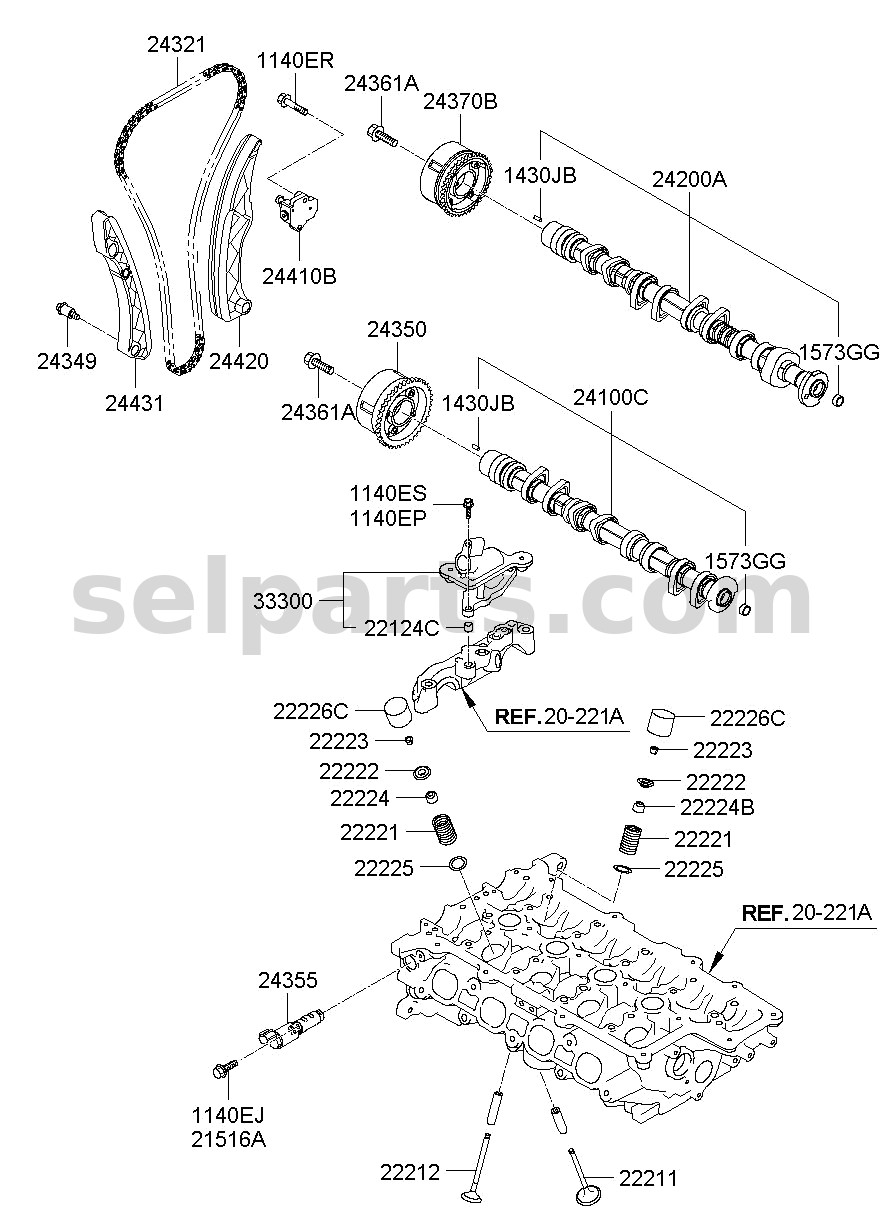 Genuine WIRING ASSY-FRT for Kia K5 #91200L2160