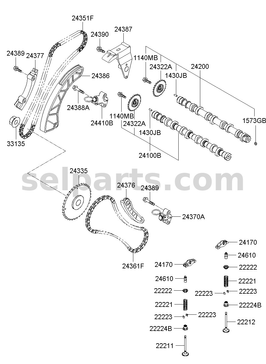 Genuine WIRING ASSY-FRT for Kia K5 #91200L2370