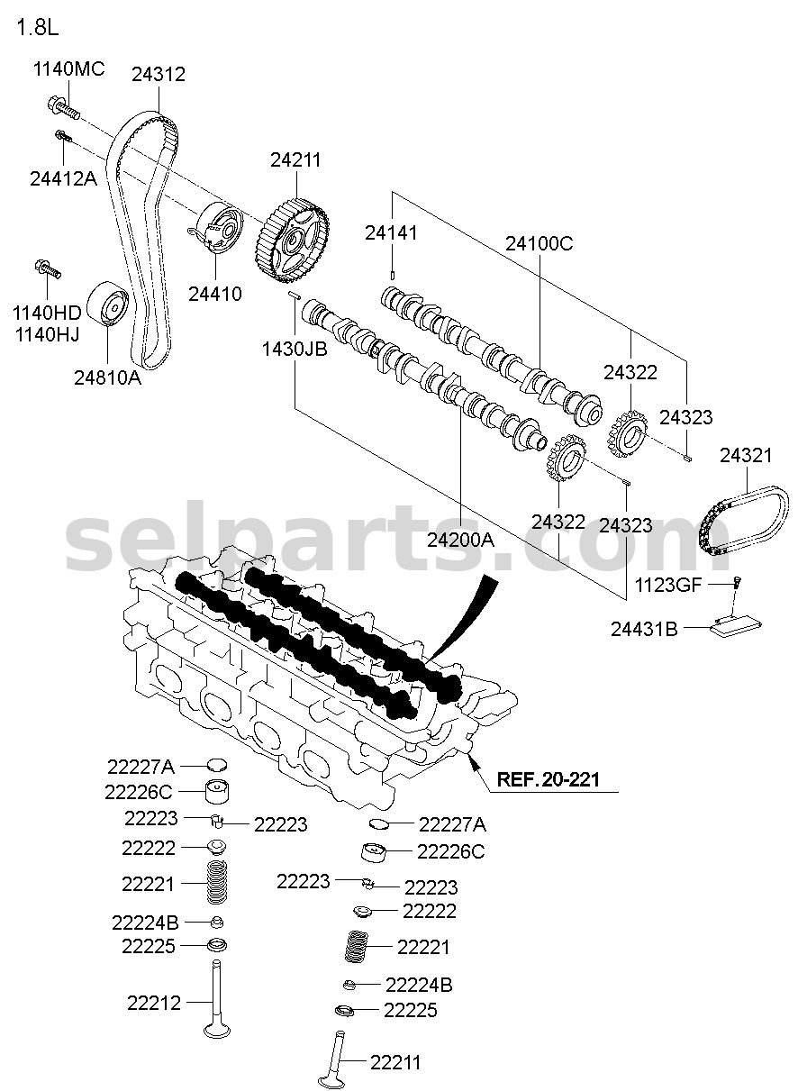 Genuine WIRING ASSY-FLOOR for Kia K5 #91501L2310