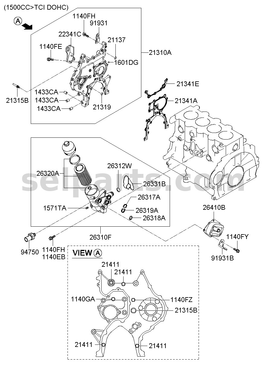 Genuine COVERING-RR SEAT BACK for Kia K5 #89360D4AJ0DKL