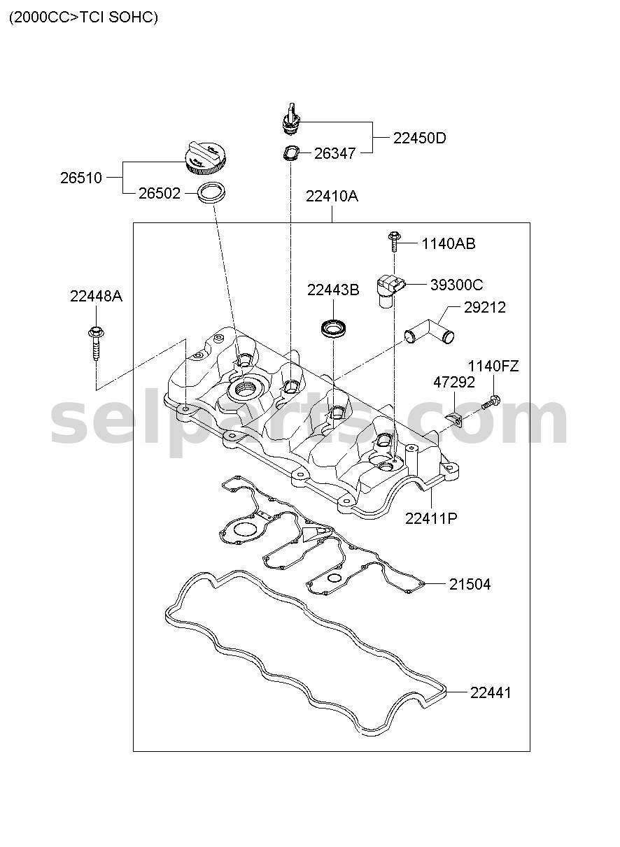 Genuine WIRING ASSY-FLOOR for Kia K5 #915H1D4400