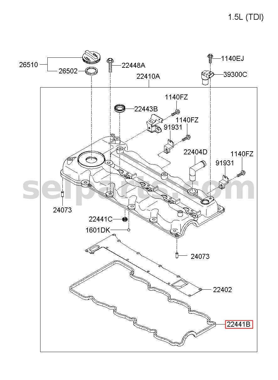 Genuine WIRING ASSY-FLOOR for Kia K5 #915H1D4870