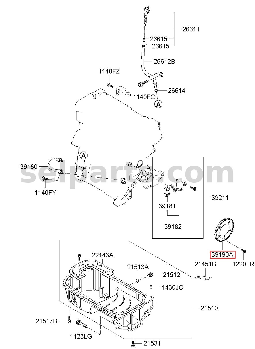 Genuine WIRING ASSY-FLOOR for Kia K5 #915H2D4160