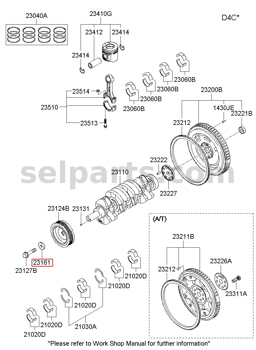 Genuine WASHER for Kia Sportage #231612F000