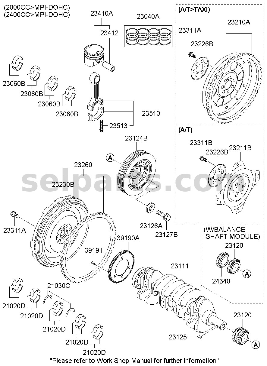 Genuine FLYWHEEL-DUAL MASS for Kia Sportage #232002F200