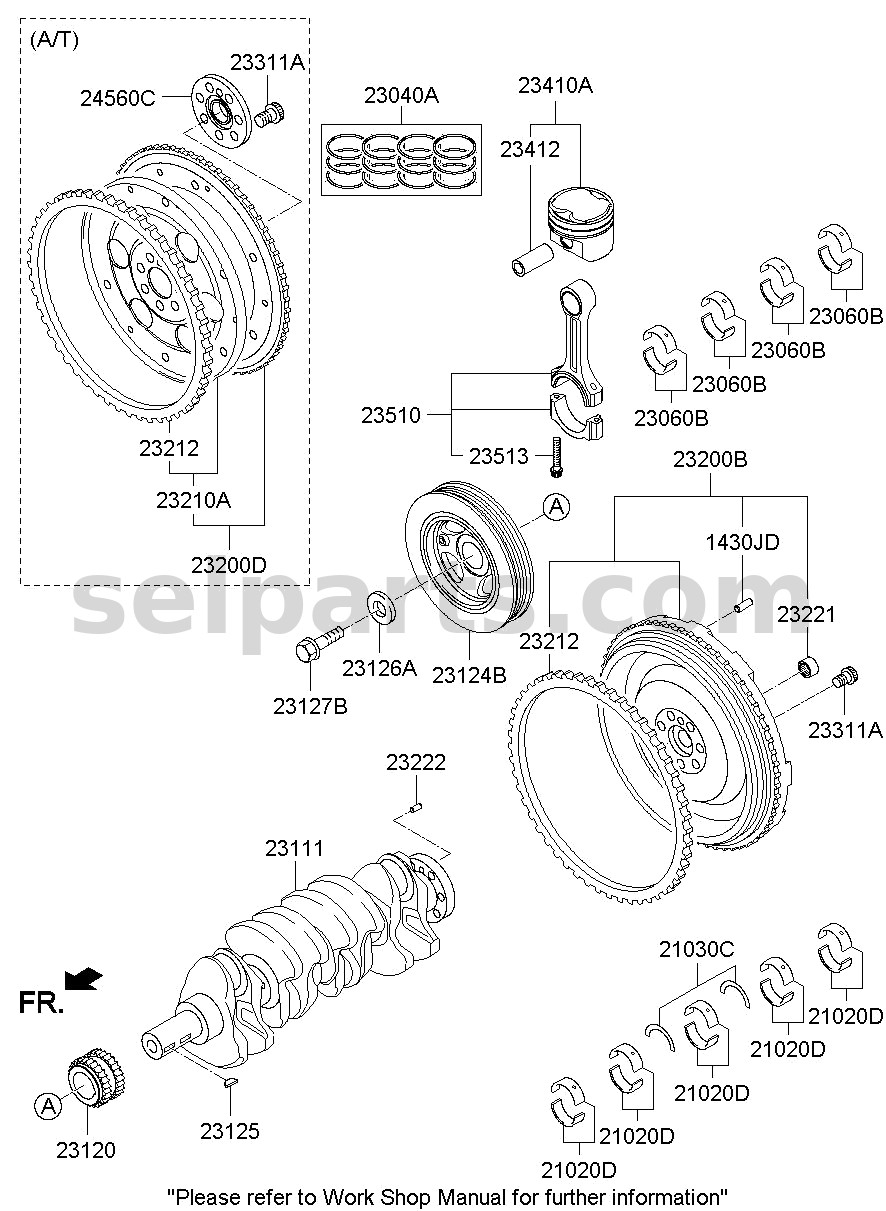 Genuine PLATE ASSY-DRIVE for Hyundai Grand Starex #232102C250