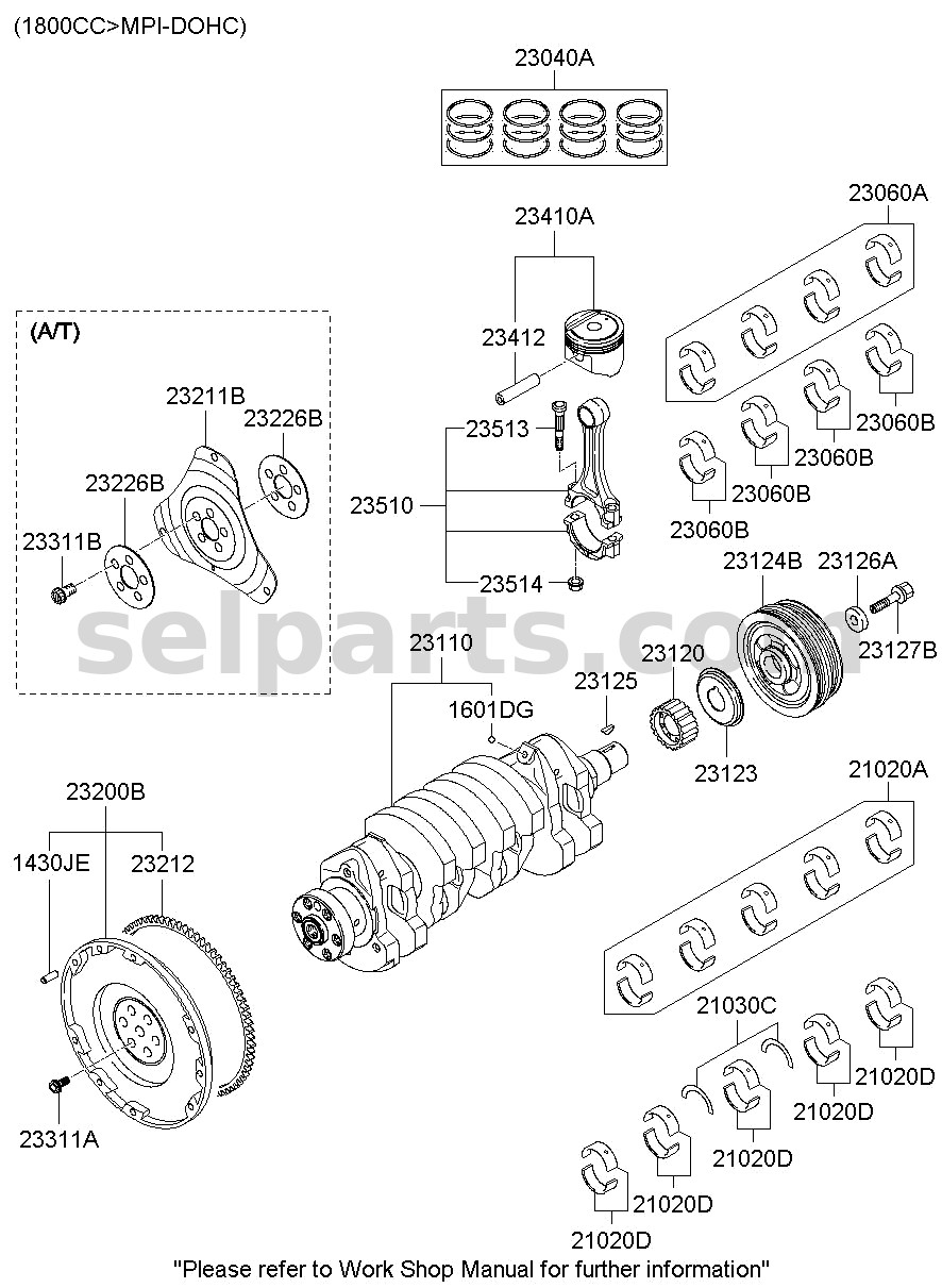 Genuine PLATE-DRIVE for Kia Sportage #232212F100