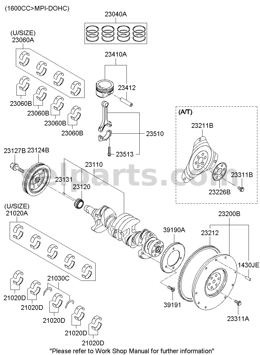 Genuine WIRING ASSY-FLOOR for Kia K5 #915L0D4210