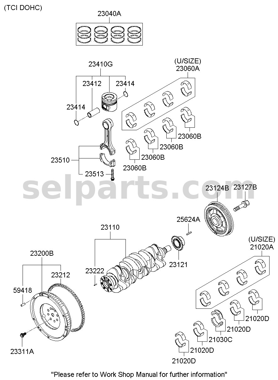 Genuine WIRING ASSY-FLOOR for Kia K5 #915L0D4190