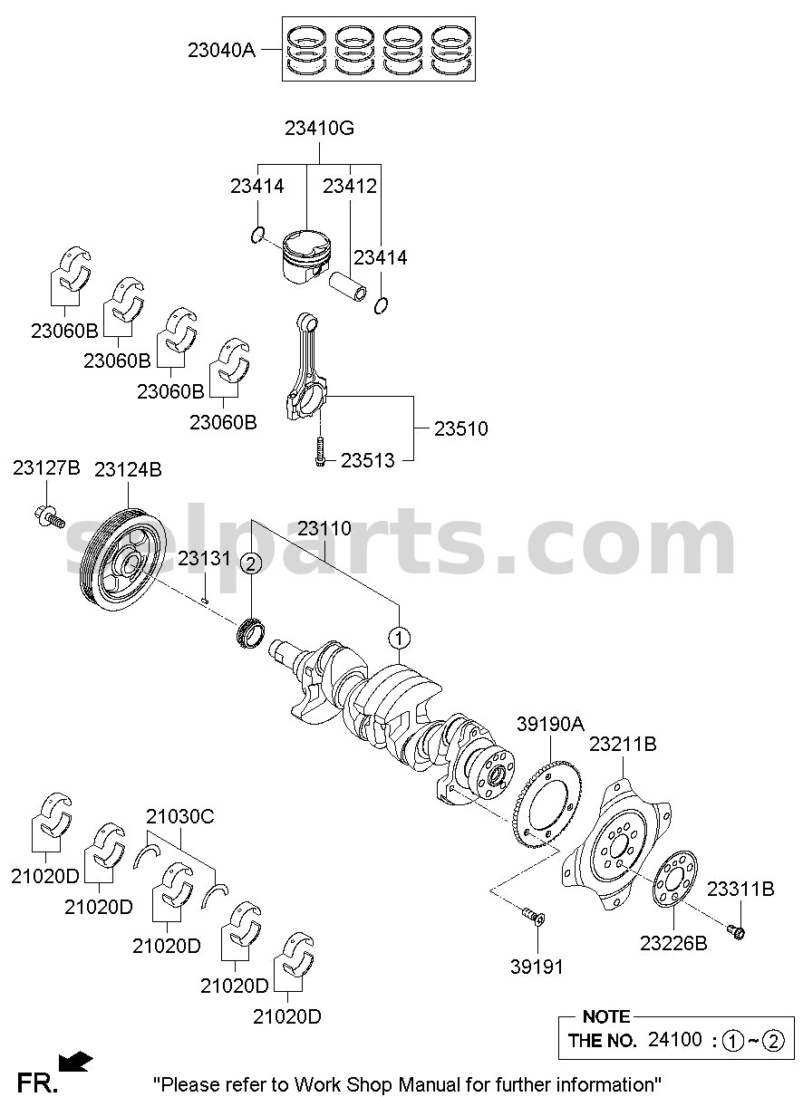 Genuine WIRING ASSY-FRT for Kia K5 #91200L2530