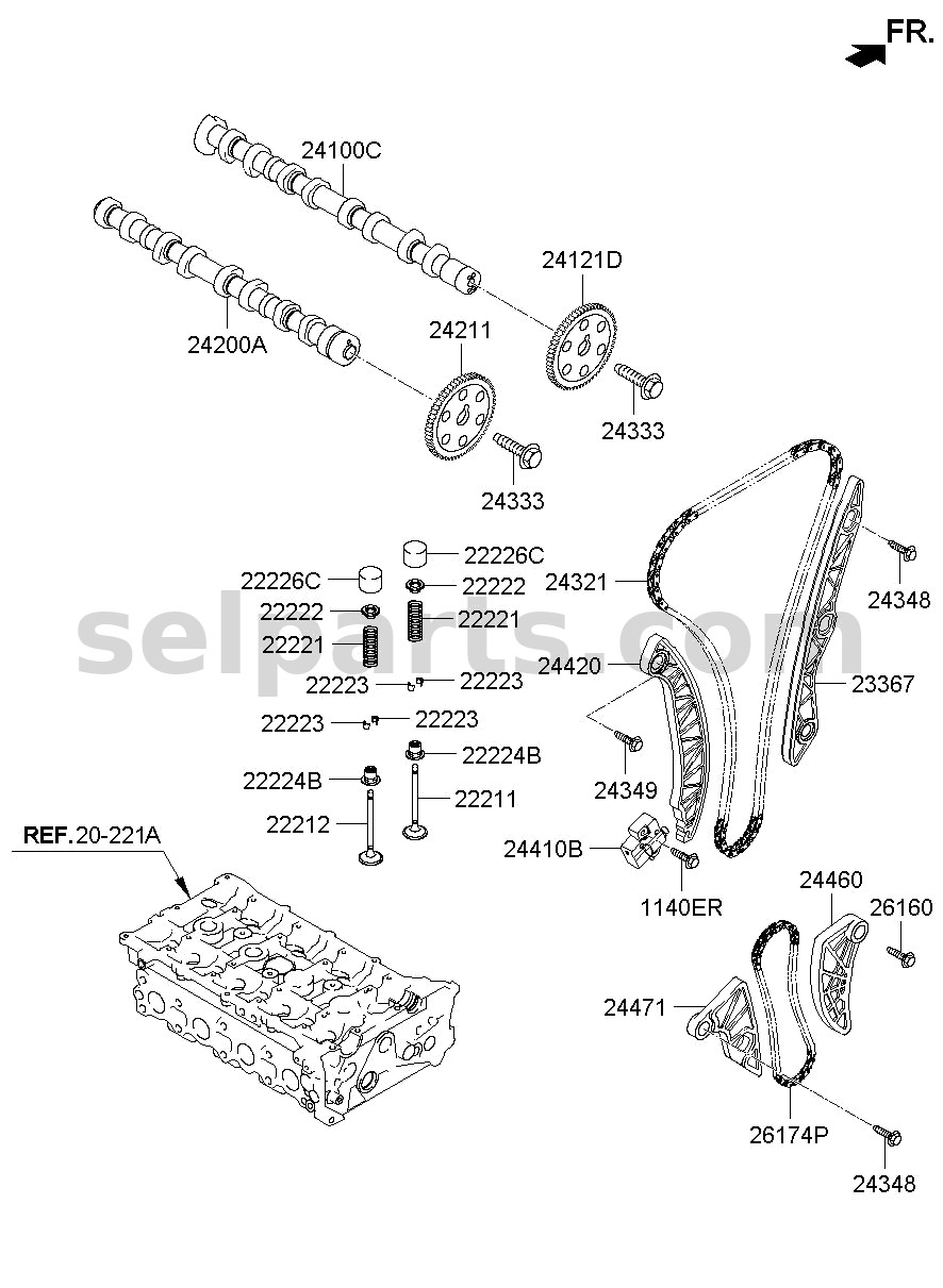 Genuine WIRING ASSY-MAIN for Kia K5 #91104L2340