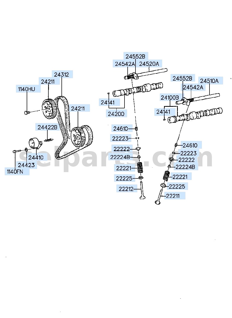 Genuine CAMSHAFT ASSY-LH for Hyundai Grand Starex #241004A200