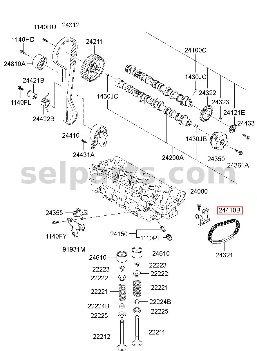 Genuine WIRING ASSY-MAIN for Kia K5 #91103L2270