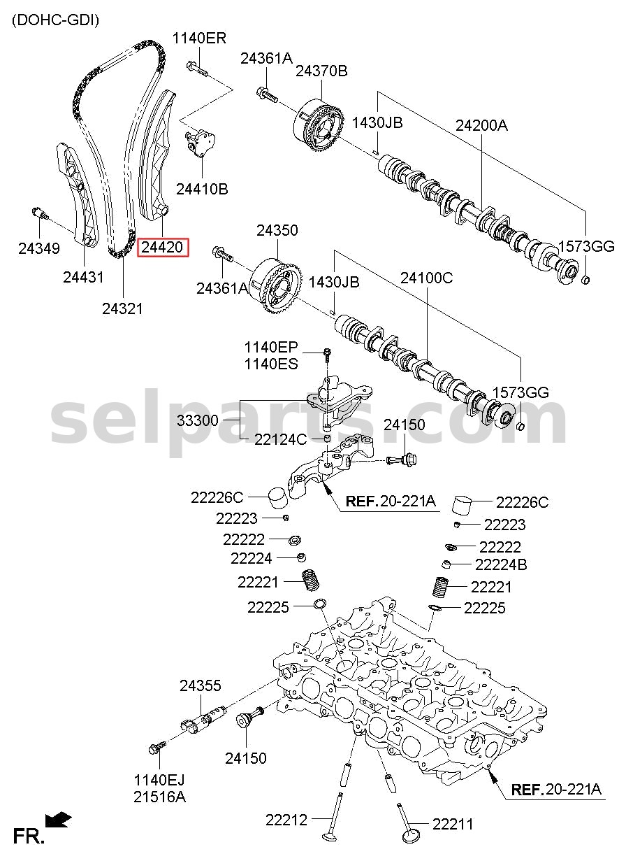 Genuine PANEL ASSY-QUARTER OUTER,RH for Kia K5 #71504D4C00