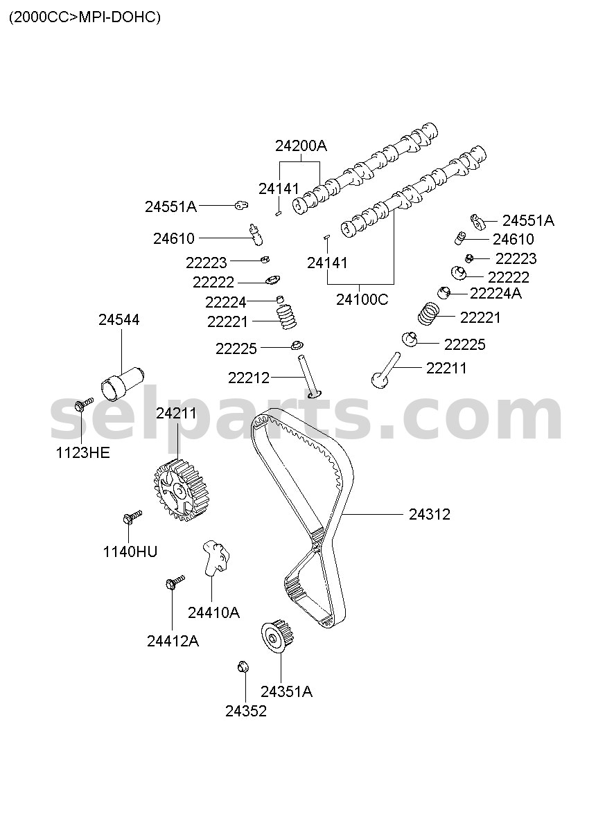 Genuine WIRING ASSY-FLOOR for Kia K5 #915H0D4310